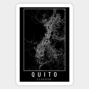 Quito Ecuador Minimalist Map Magnet